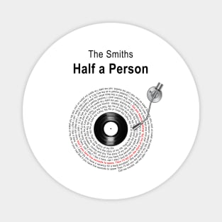 HALF A PERSON LYRICS ILLUSTRATIONS Magnet